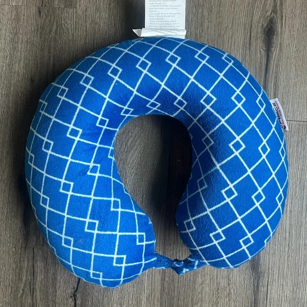Force1 Blue Geometric Accent Pillow